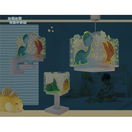 Dalber 63459 - Vaikiška sieninė lempa BABY DINOS 1xE27/15W/230V spalvinga