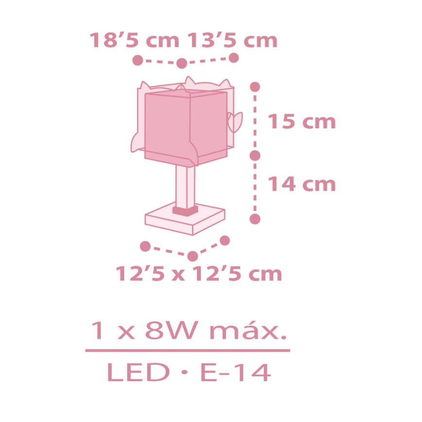 Dalber 64481 -  Vaikiškas šviestuvas LITTLE FRIENDS 1xE14/8W/230V