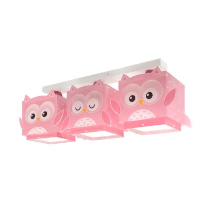 Dalber 64483 - Vaikiškas lubinis šviestuvas LITTLE FRIENDS 3xE27/15W/230V