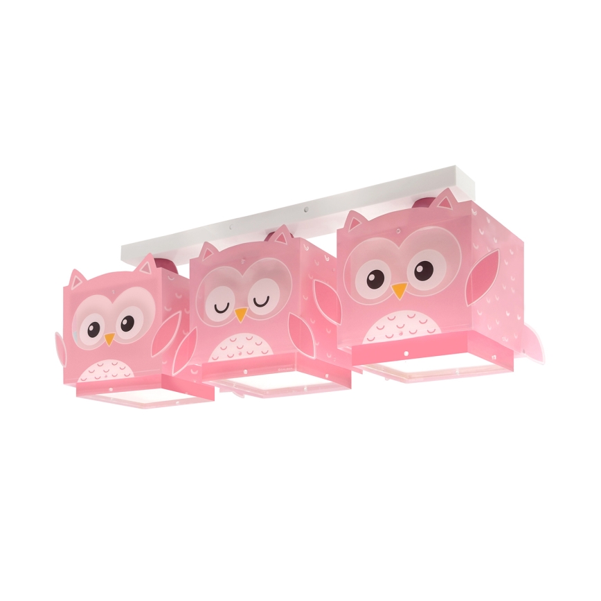 Dalber 64483 - Vaikiškas lubinis šviestuvas LITTLE FRIENDS 3xE27/15W/230V