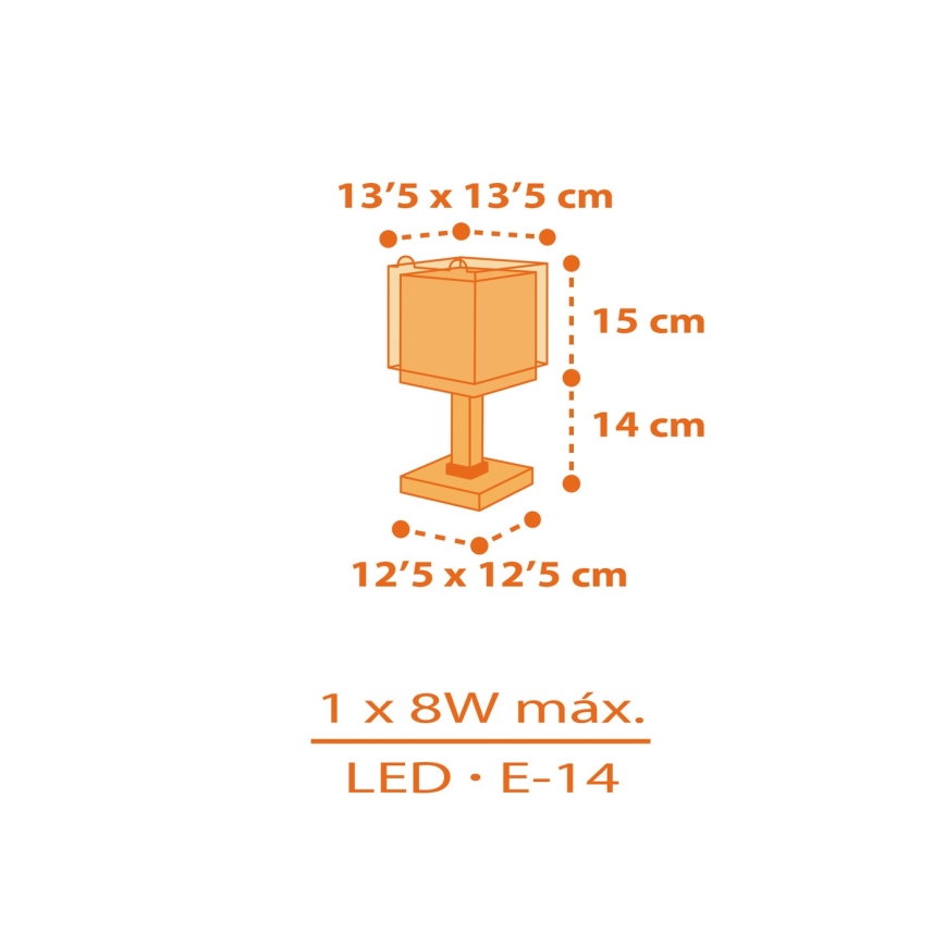Dalber 64561N - LED vaikiška lempa LITTLE TIGGER 1xG4/4W/230V oranžinė