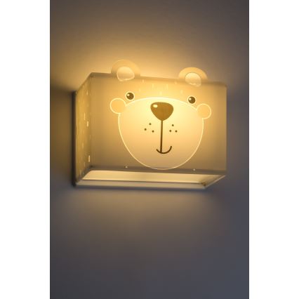 Dalber 64578 - Vaikiškas sieninis šviestuvas LITTLE TEDDY 1xE27/60W/230V