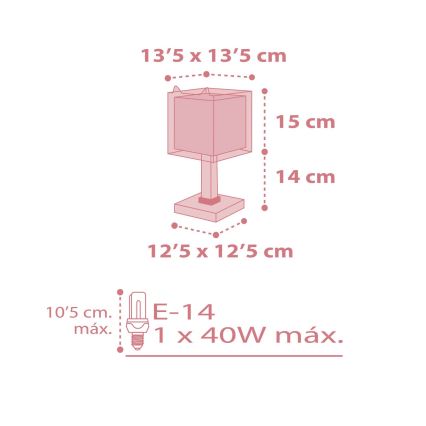 Dalber 64581 - Vaikiškas šviestuvas LITTLE FOX 1xE14/40W/230V