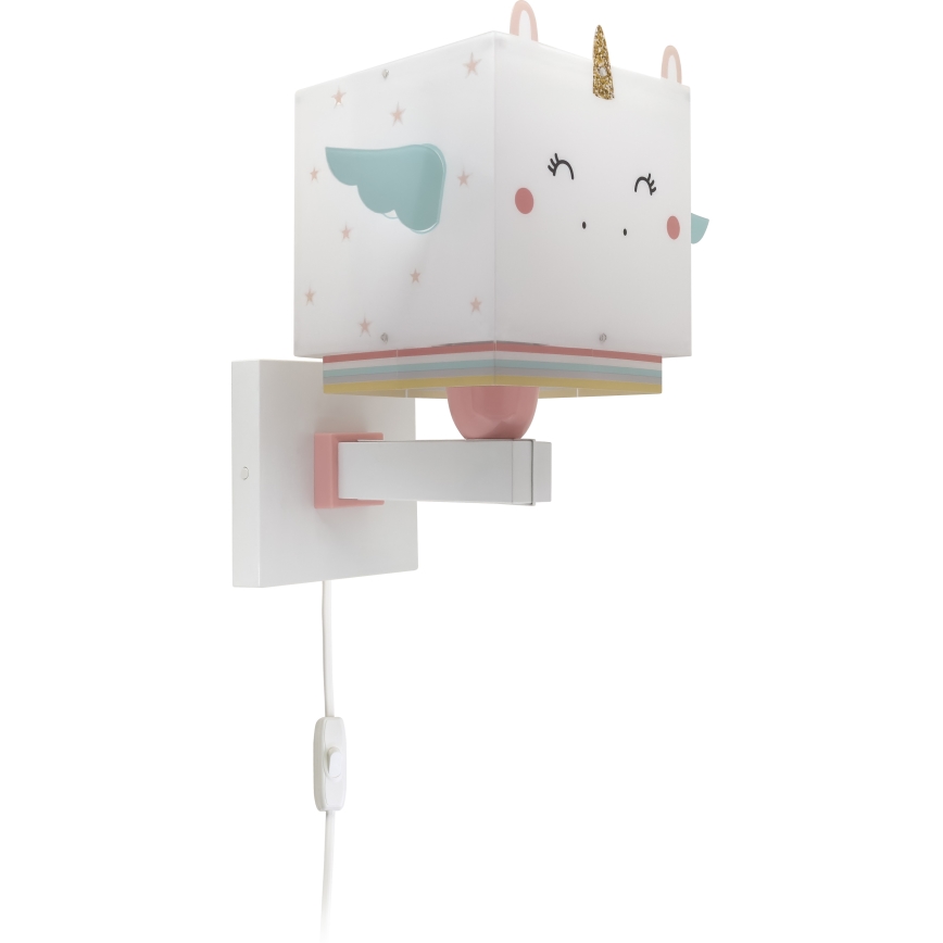 Dalber 64599 - Vaikiškas sieninis šviestuvas LITTLE UNICORN 1xE27/15W/230V