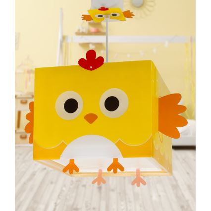 Dalber 64642 - Vaikiškas sietynas LITTLE CHICKEN 1xE27/15W/230V