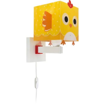 Dalber 64649 - Vaikiškas sieninis šviestuvas LITTLE CHICKEN 1xE27/15W/230V