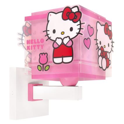 Dalber 73269 - Vaikiškas sieninis šviestuvas HELLO KITTY 1xE27/15W/230V rožinis
