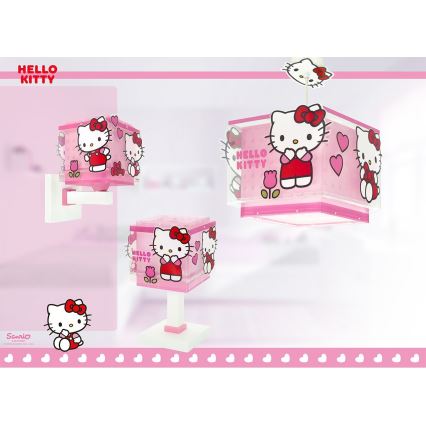 Dalber 73269 - Vaikiškas sieninis šviestuvas HELLO KITTY 1xE27/15W/230V rožinis