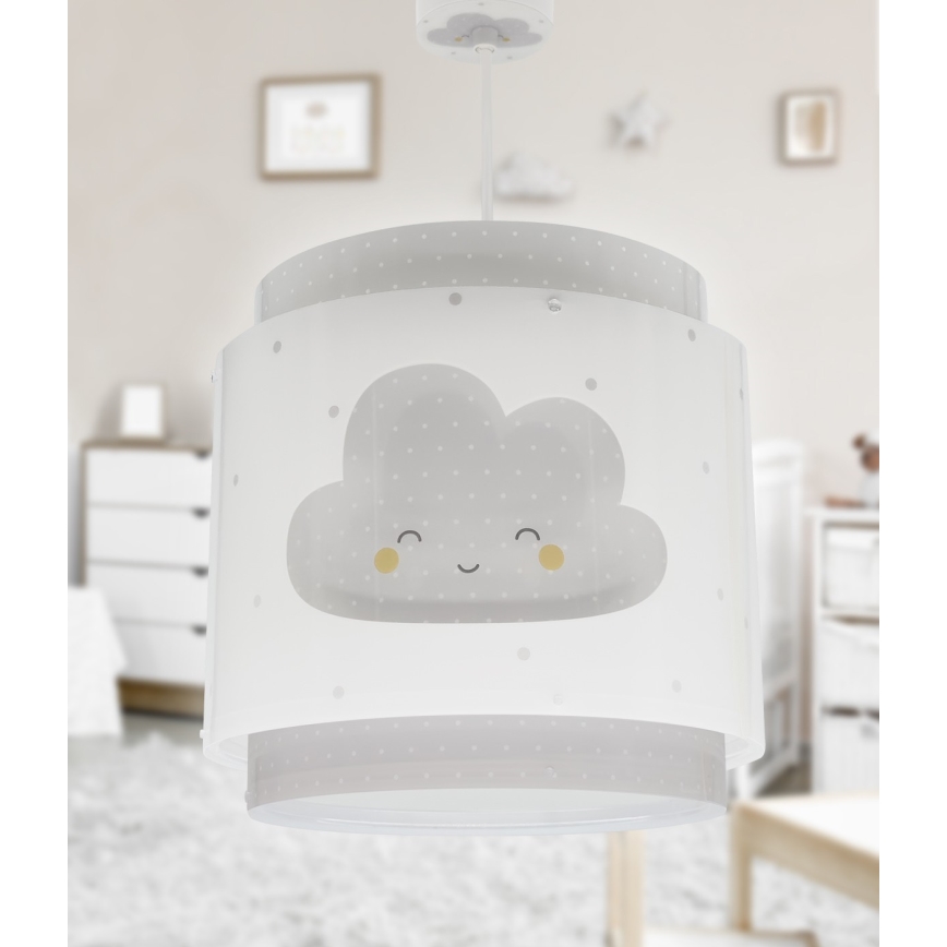 Dalber 76012E - Vaikiškas sietynas BABY DREAMS 1xE27/15W/230V pilka