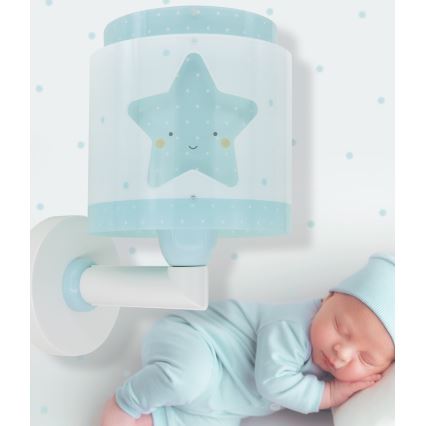 Dalber 76019T - Vaikiškas sieninis šviestuvas BABY DREAMS 1xE27/15W/230V mėlyna