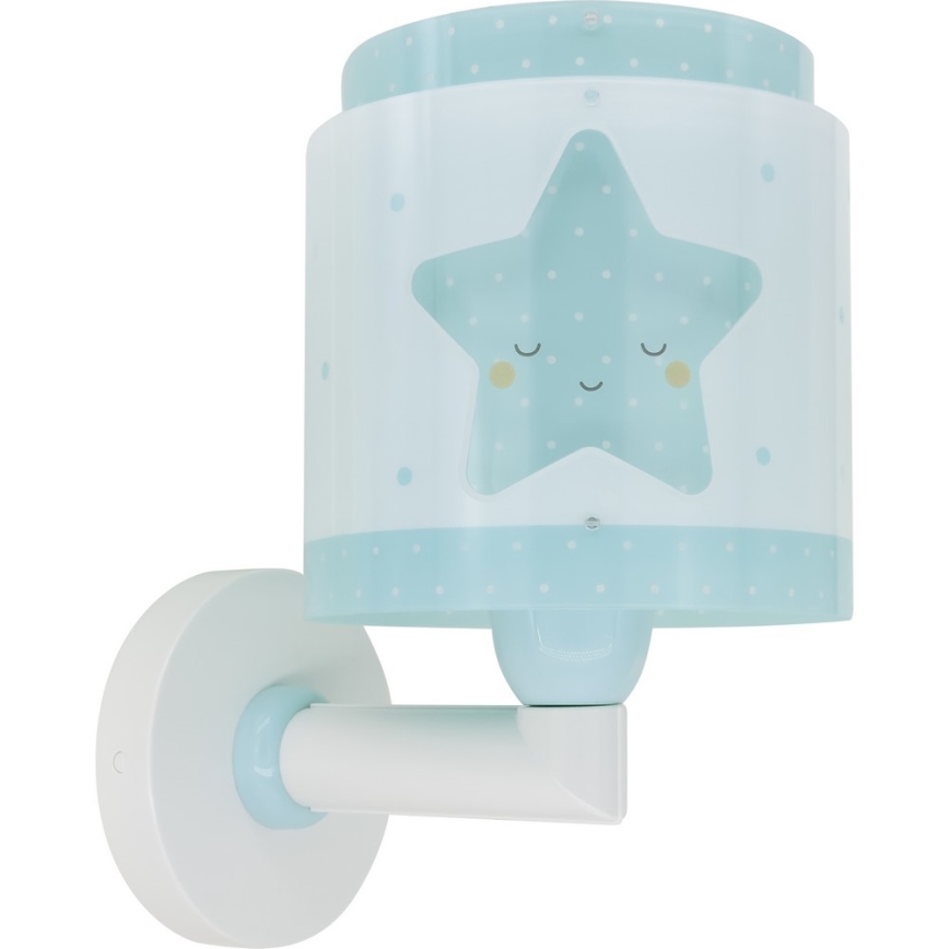 Dalber 76019T - Vaikiškas sieninis šviestuvas BABY DREAMS 1xE27/15W/230V mėlyna