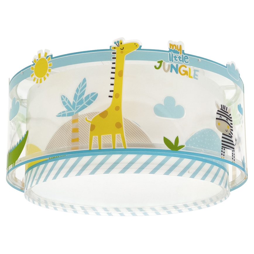 Dalber 76116 - Vaikiškas lubinis šviestuvas JUNGLE 2xE27/15W/230V