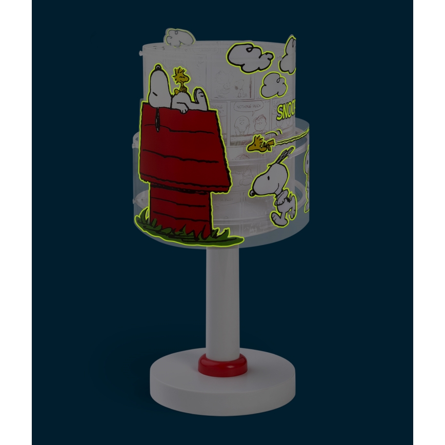 Dalber 76301 - Vaikiška LED lempelė SNOOPY 1xG4/4W/230V balta/raudona