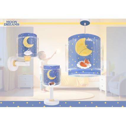 Dalber 76632 - Vaikiška liustra MOON DREAMS 1xE27/15W/230V mėlyna