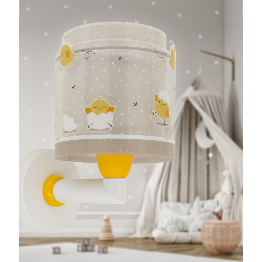 Dalber 76879 - Vaikiškas sieninis šviestuvas BABY CHICK 1xE27/15W/230V
