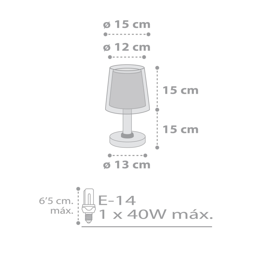 Dalber 81191E - Vaikiškas šviestuvas LIGHT FEELING 1xE14/40W/230V