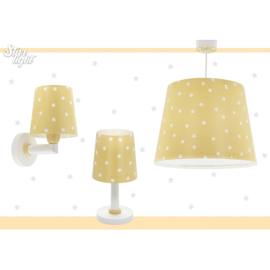 Dalber 82211A - Vaikiška lempa STAR LIGHT 1xE14/40W/230V geltona
