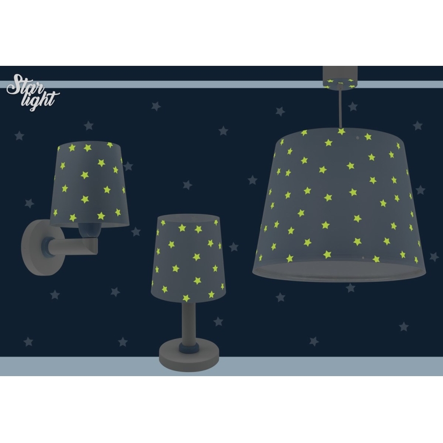 Dalber 82211T - Vaikiška lempa STAR LIGHT 1xE14/40W/230V mėlyna