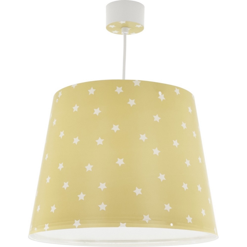 Dalber 82212A - Vaikiškas sietynas STAR LIGHT 1xE27/60W/230V geltonas