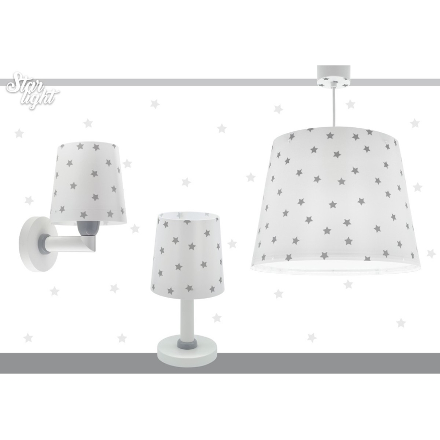 Dalber 82212B - Vaikiškas sietynas STAR LIGHT 1xE27/60W/230V baltas