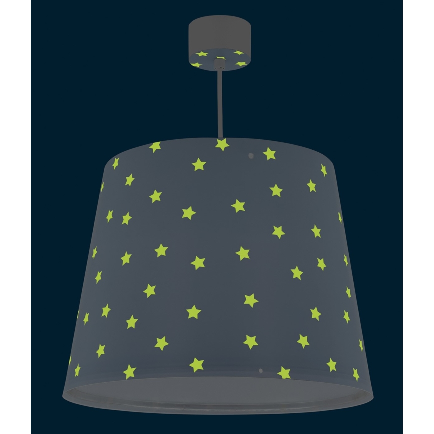 Dalber 82212T - Vaikiškas sietynas STAR LIGHT 1xE27/60W/230V mėlynas