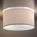 Dalber 82216S - Vaikiškas lubinis šviestuvas STAR LIGHT 2xE27/60W/230V rožinis