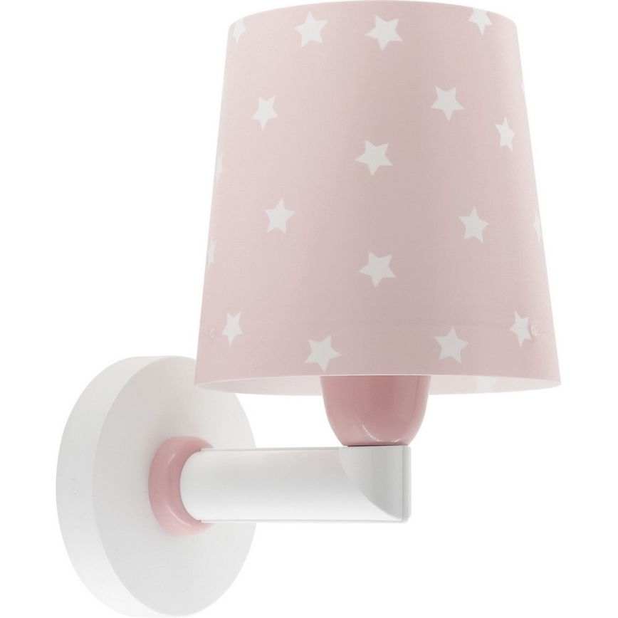 Dalber 82219S - Vaikiškas sieninis šviestuvas STAR LIGHT 1xE27/60W/230V rožinis
