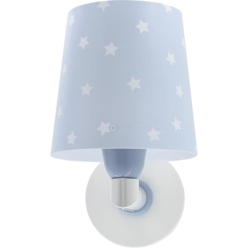 Dalber 82219T - Vaikiškas sieninis šviestuvas STAR LIGHT 1xE27/60W/230V mėlynas