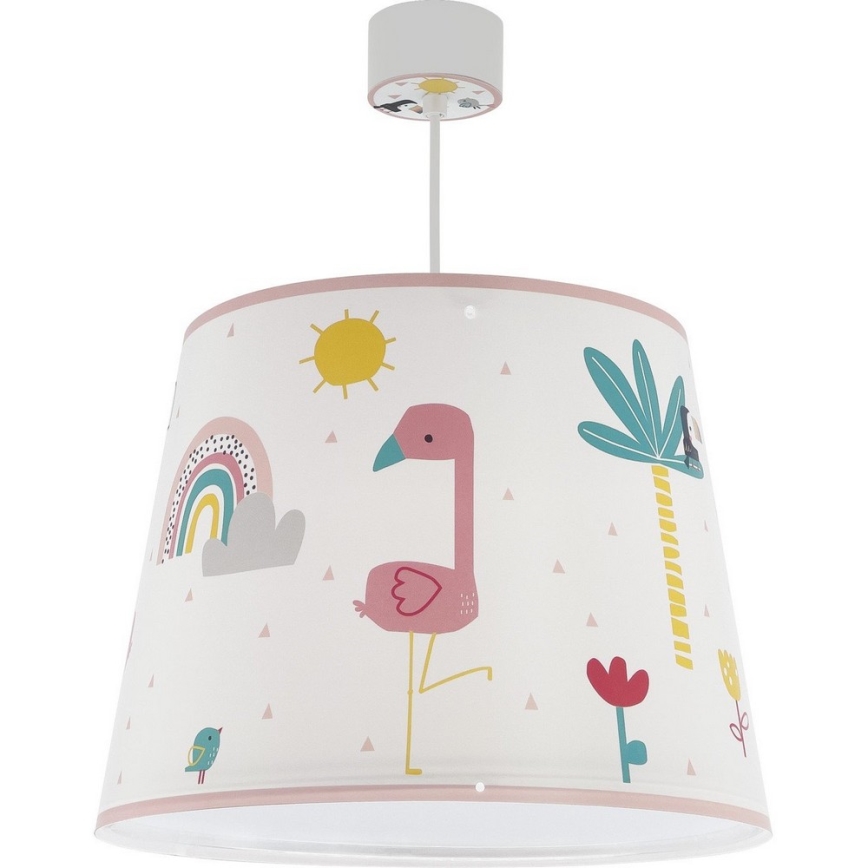 Dalber 82462 - Vaikiškas sietynas FLAMINGO 1xE27/15W/230V
