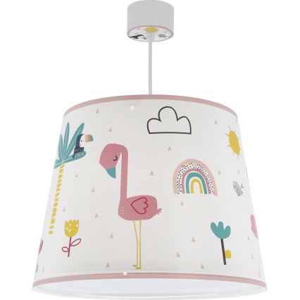 Dalber 82462 - Vaikiškas sietynas FLAMINGO 1xE27/15W/230V