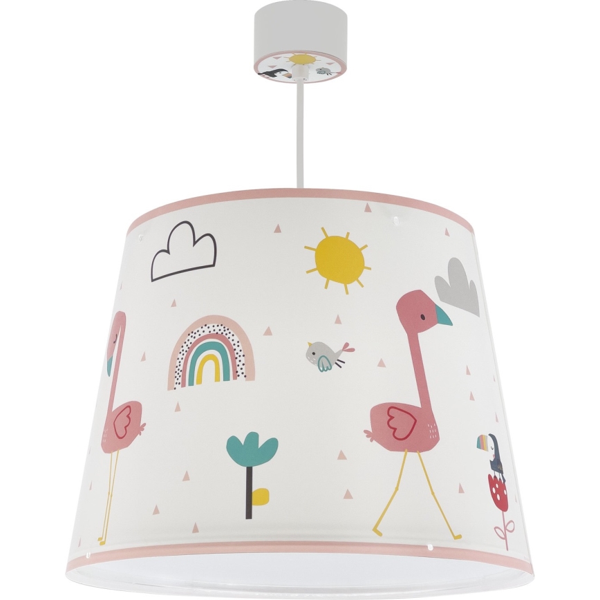 Dalber 82462 - Vaikiškas sietynas FLAMINGO 1xE27/15W/230V