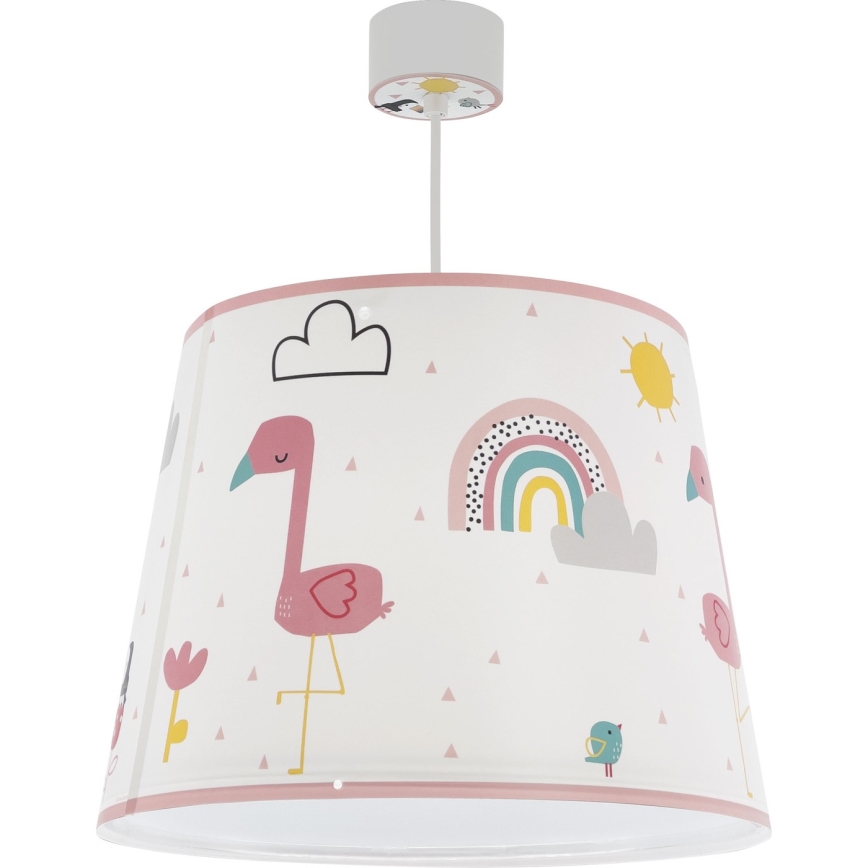 Dalber 82462 - Vaikiškas sietynas FLAMINGO 1xE27/15W/230V