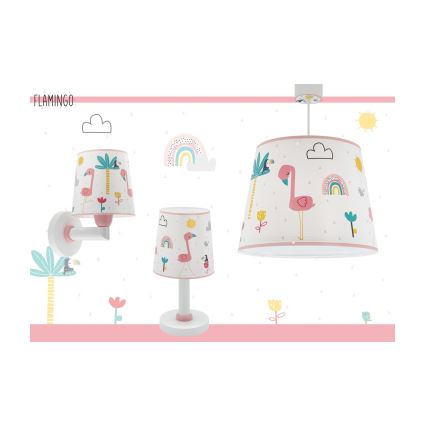 Dalber 82462 - Vaikiškas sietynas FLAMINGO 1xE27/15W/230V