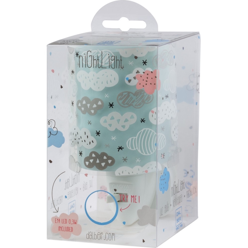 Dalber D-41415H - LED naktinė lemputė CLOUDS 1xE14/0,3W/230V