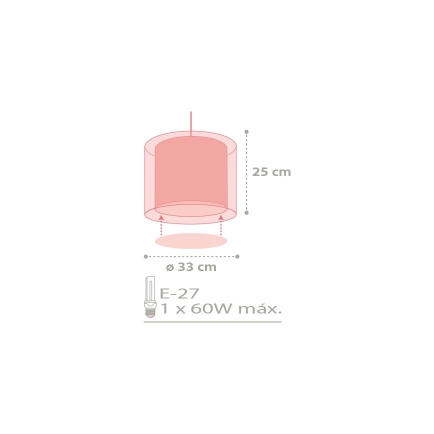 Dalber D-41432 - Vaikiškas sietynas COLOR RAIN 1xE27/60W/230V