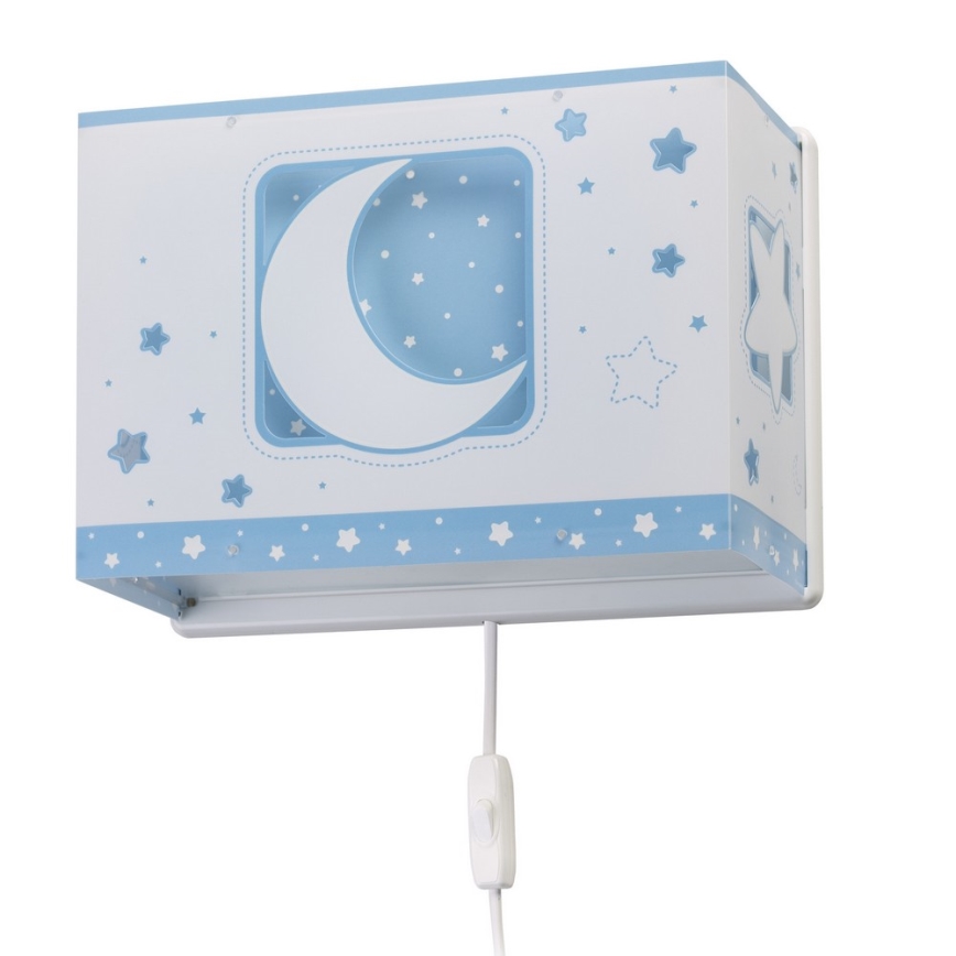 Dalber D-63238T - Vaikiškas sieninis šviestuvas MOONLIGHT 1xE27/60W/230V