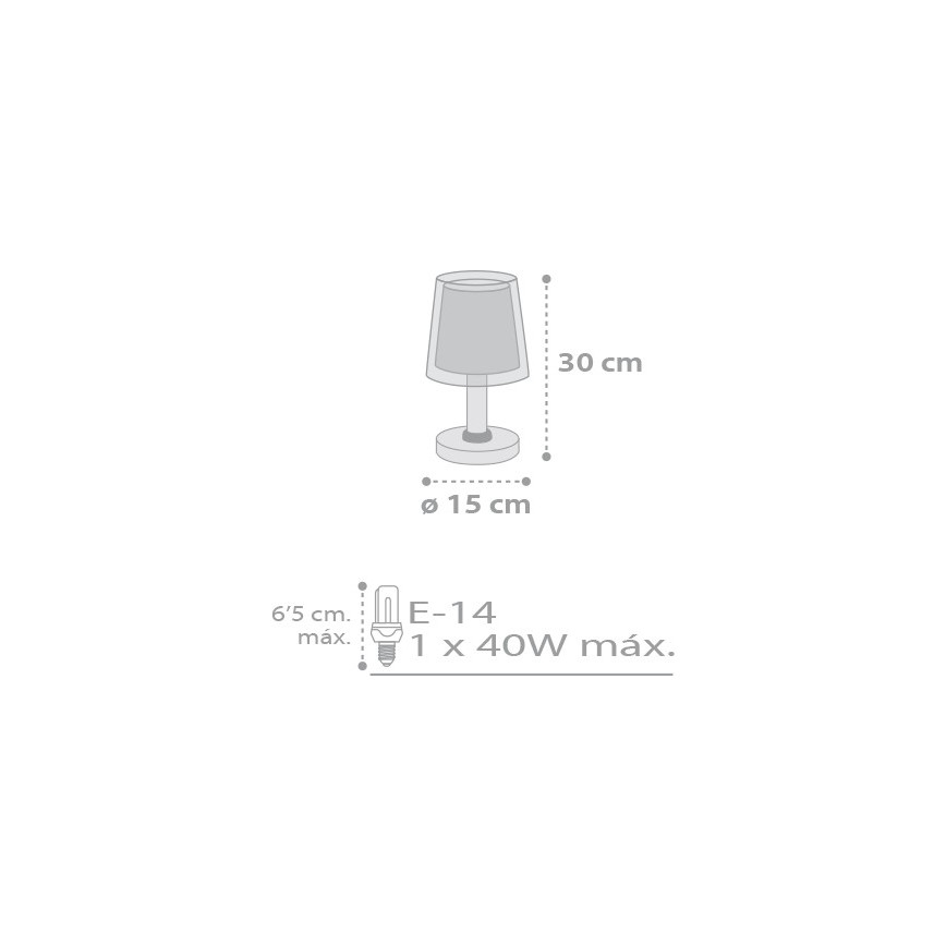 Dalber D-81211L - Vaikiškas šviestuvas STARS 1xE14/40W/230V