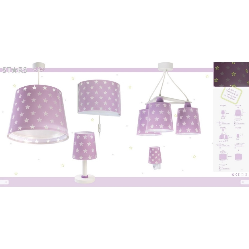 Dalber D-81215L - LED naktinė lempa STARS 1xE14/0,5W/230V