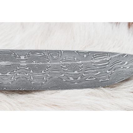 Damasko medžioklinis peilis 13 cm tuopos/juodmedis