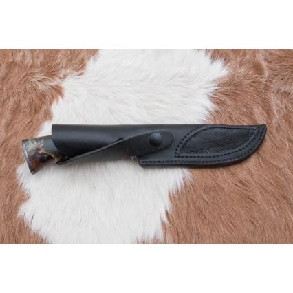 Damasko medžioklinis peilis 14 cm kaštonas