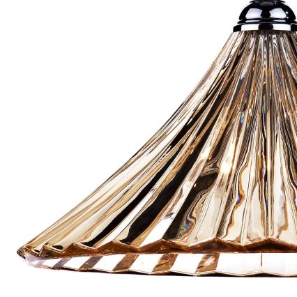Där Lighting ARD866 - Pakabinamas šviestuvas ant grandinės ARDECHE 1xE27/60W/230V žalvarinis/dūminė ruda