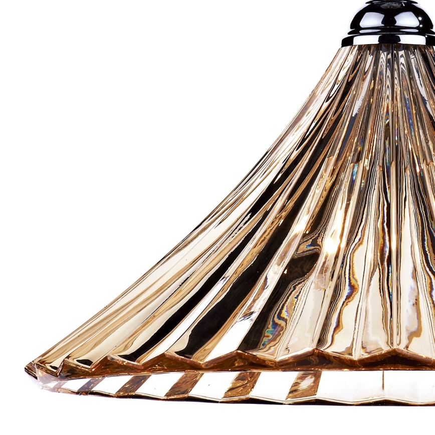 Där Lighting ARD866 - Pakabinamas šviestuvas ant grandinės ARDECHE 1xE27/60W/230V žalvarinis/dūminė ruda