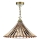Där Lighting ARD866 - Pakabinamas šviestuvas ant grandinės ARDECHE 1xE27/60W/230V žalvarinis/dūminė ruda