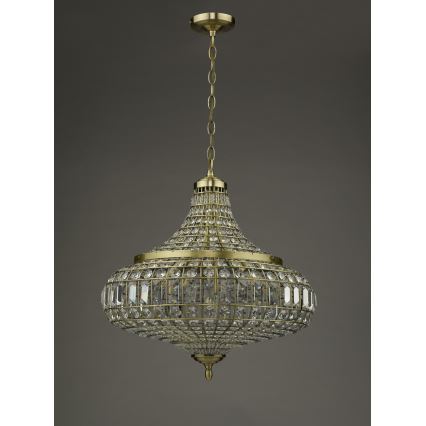 Där Lighting ASM0675 - Pakabinama liustra ASMARA, 6xE14/40W/230V, žalvario