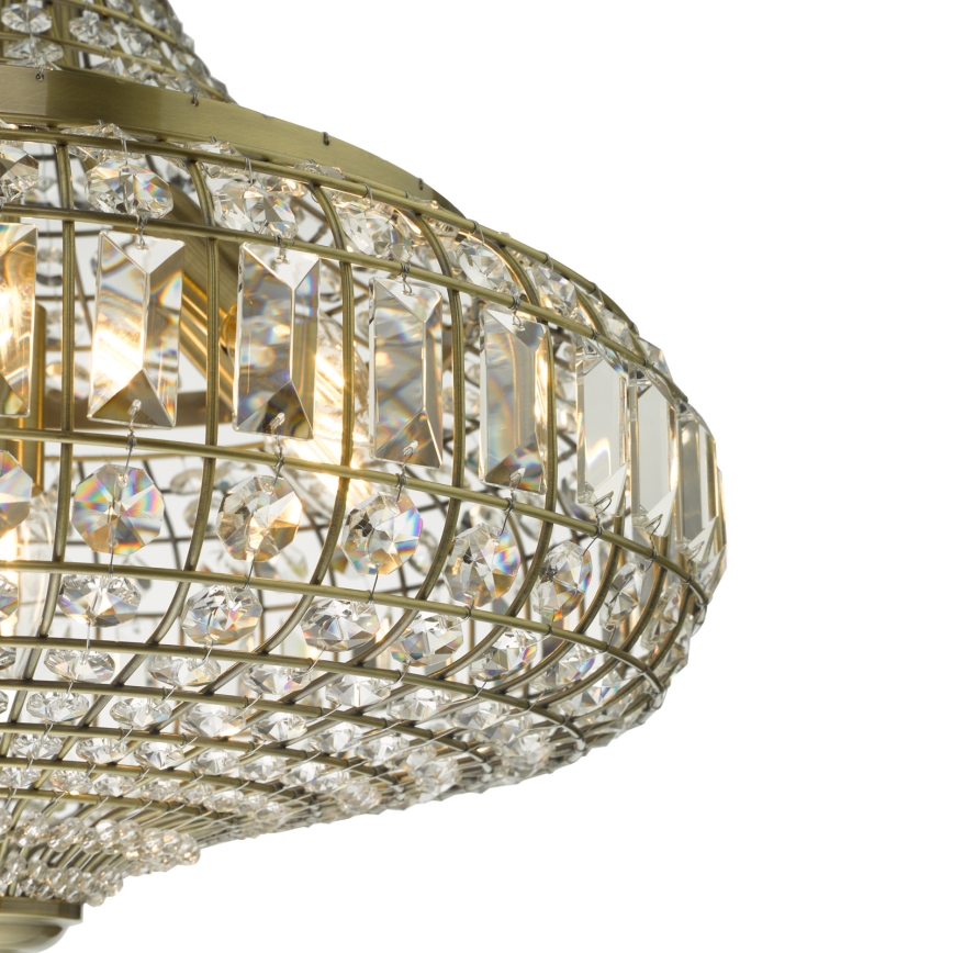 Där Lighting ASM0675 - Pakabinama liustra ASMARA, 6xE14/40W/230V, žalvario