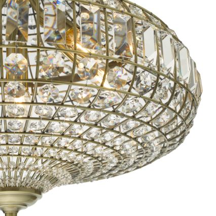 Där Lighting ASM0675 - Pakabinama liustra ASMARA, 6xE14/40W/230V, žalvario