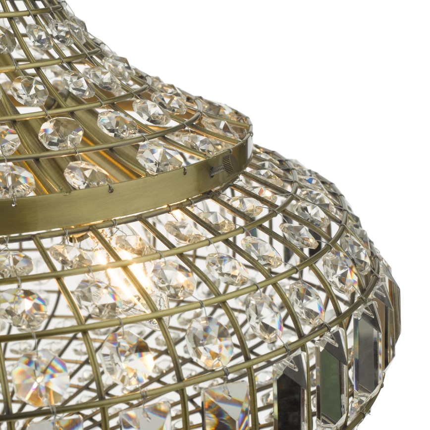 Där Lighting ASM0675 - Pakabinama liustra ASMARA, 6xE14/40W/230V, žalvario