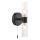 Där Lighting BOL0922 - Vonios kambario sieninis šviestuvas BOLTON 2xG9/5W/230V IP44 juoda