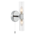 Där Lighting BOL0950 - Vonios kambario sieninis šviestuvas BOLTON 2xG9/5W/230V IP44 blizgus chromas