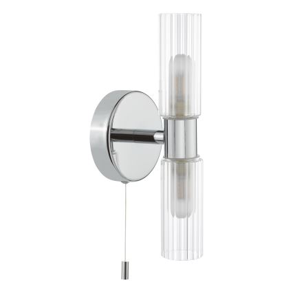 Där Lighting BOL0950 - Vonios kambario sieninis šviestuvas BOLTON 2xG9/5W/230V IP44 blizgus chromas
